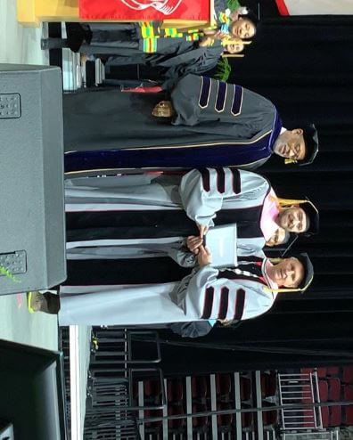 Lynn Bomar Harless's son Justin receiving a Doctor of Music Degree.